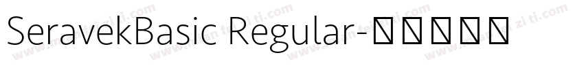 SeravekBasic Regular字体转换